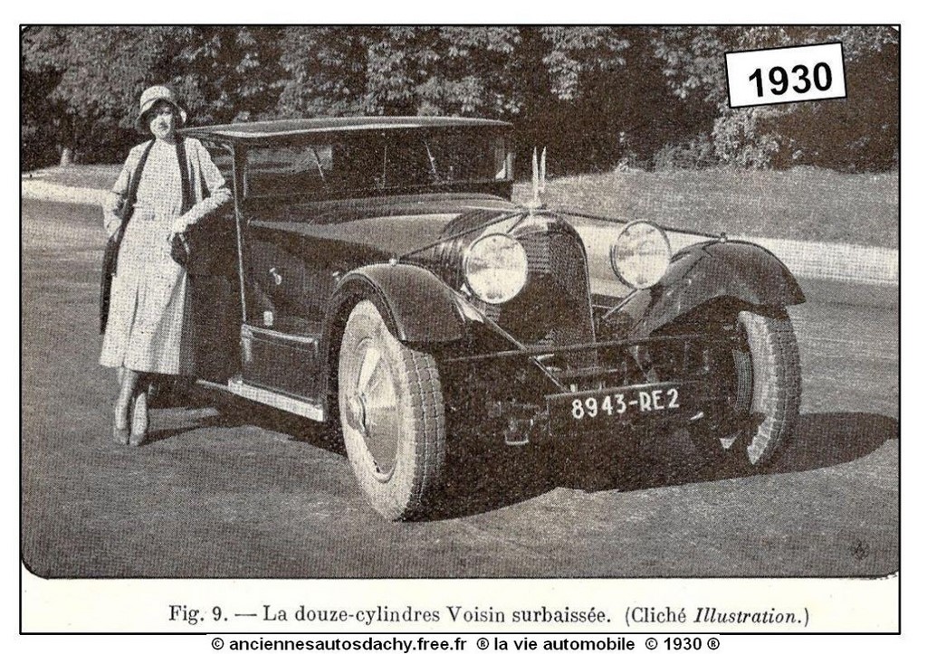 12 cylindres Voisin 1930