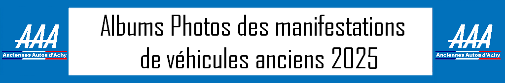 Albums photos manifestations véhicules anciens 2025