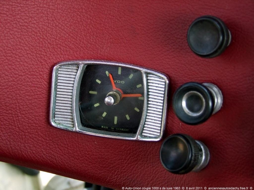 Horloge Auto-Union coupé 1000 s de luxe 1963