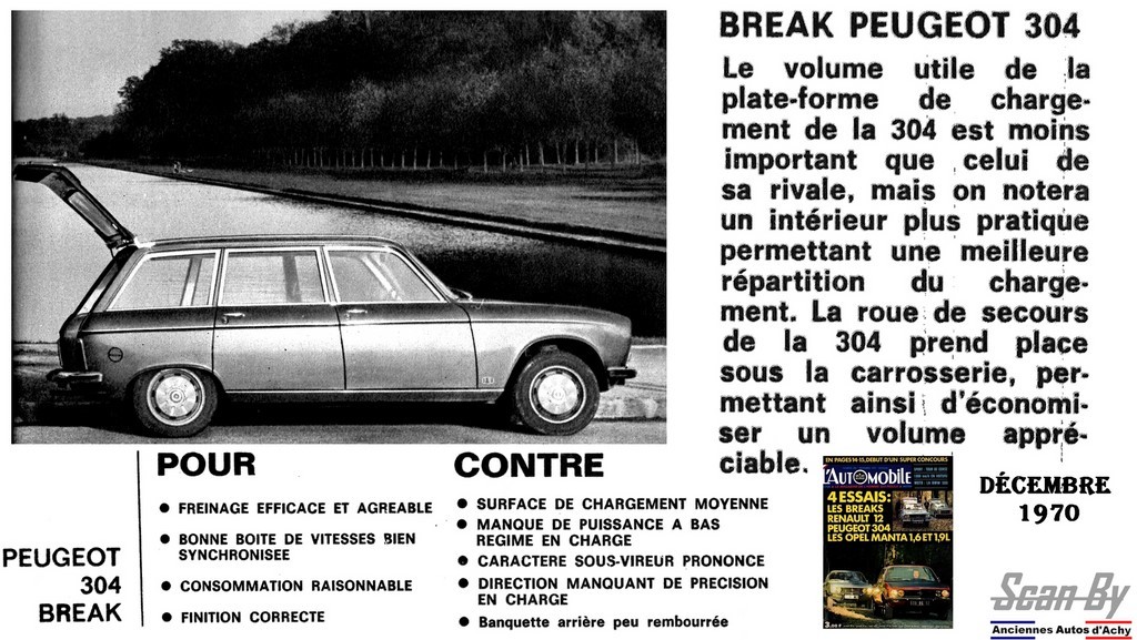 Essai Peugeot 304 Break