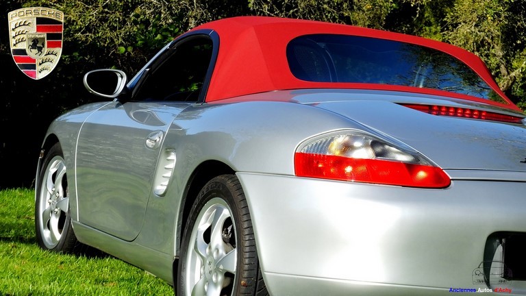 capote rouge Porsche Boxster 986