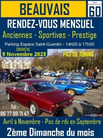 Beauvais Rendez-vous mensuel de Véhicules anciens