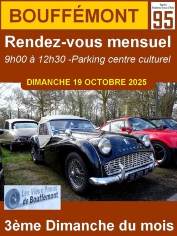 Bouffémont Rendez-vous mensuel de voitures anciennes