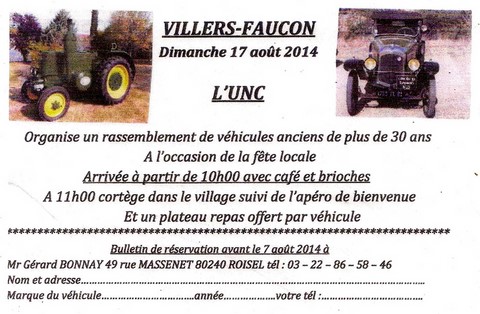 villers faucon véhicules anciens 17 août 2014