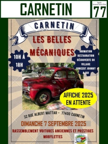 Carnetin Les belles mécaniques