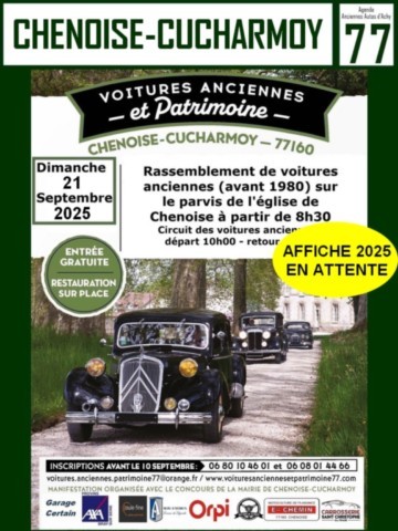 Chenoise-Chucharmoy expo de voitures anciennes motos,mobylettes