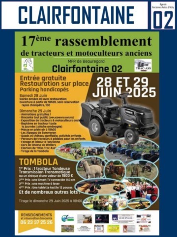Clairfontaine Rassemblement de tracteurs et motoculteurs anciens