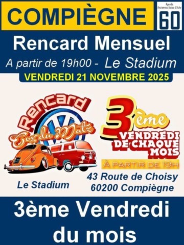 Compiègne rencard mensuel Cox du Matz