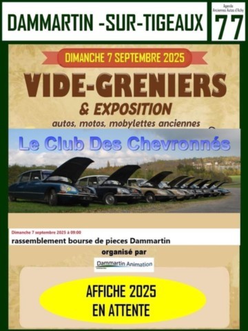 Dammartin sur Tigeaux expo auto moto Vide grenier