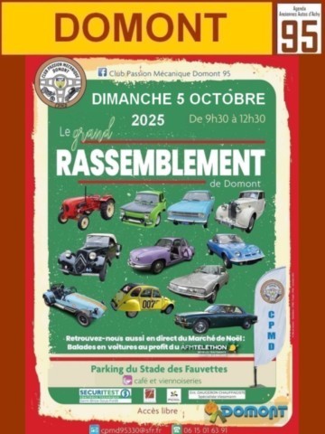 Domont Rendez-vous mensuel du club Passion Mécanique Domont 95