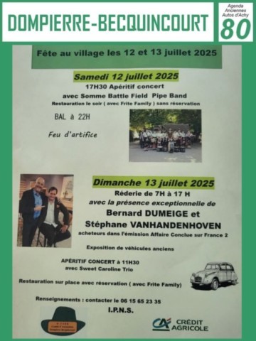 Dompierre-Becquincourt Rassemblement de véhicules anciens