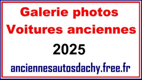 Galeries photos voitures anciennes 2025
