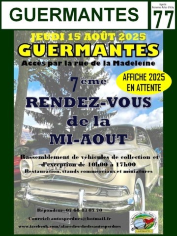 Guermantes 5ème rendez-vous de la mi-Août véhicules de collection et d'exception
