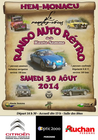 rando auto rétro de la haute somme