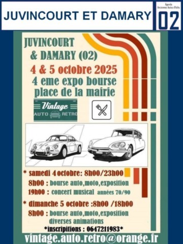 Juvincourt et Damary Expo Bourse véhicules anciens