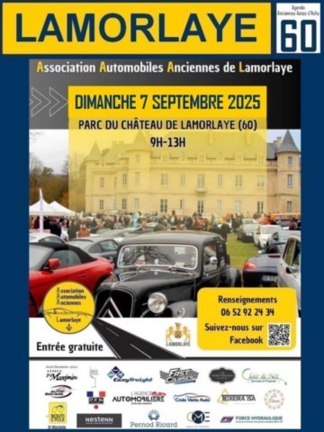 Lamorlaye Rendez-vous mensuel de voitures anciennes et de collection