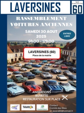 Laversines Rassemblement de voitures anciennes