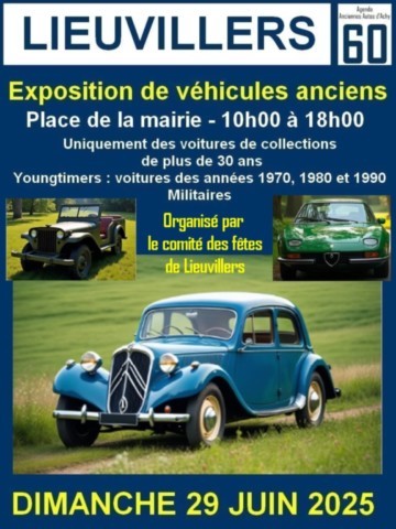 Lieuvillers Exposition de véhicules anciens
