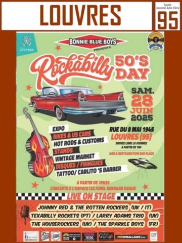 Louvres Rockabilly 50's Day Expo Bike & US Cars 