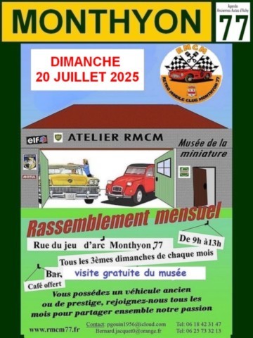 Monthyon Rendez-vous de voitures anciennes