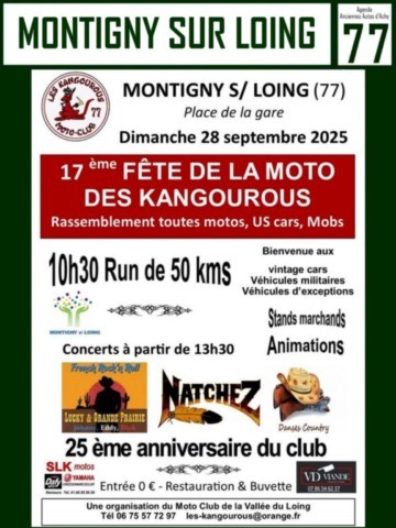 Montigny Sur Loing Fête de la moto des kangourous