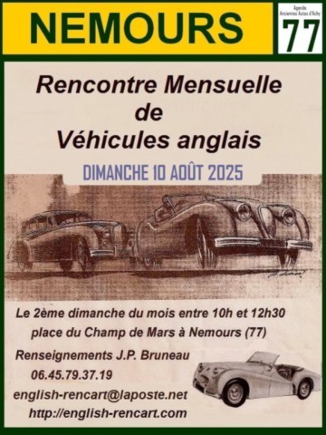 Nemours Exposition de voitures et motos anglaises English Car