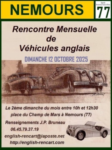 Nemours Exposition de voitures et motos anglaises English Car