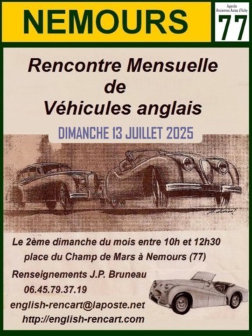 Nemours Exposition de voitures et motos anglaises English Car