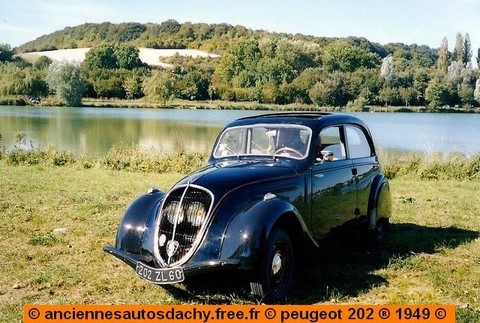 Peugeot 202 BH 1949 Toit ouvrant