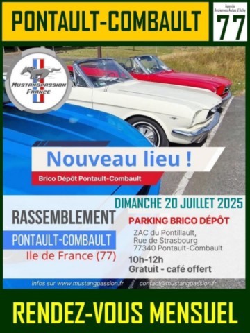 Pontault-Combault Rdv mensuel Mustang Passion France