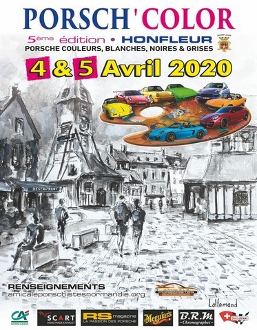 Porsch'color 2020 honfleur affiche