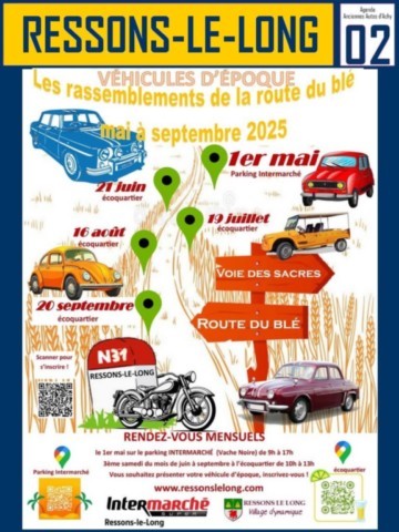 Ressons le long Rassemblement de la route du blé