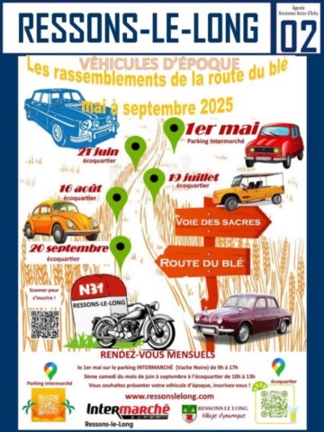 Ressons le long Rassemblement de la route du blé