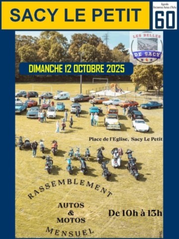 Sacy le petit Rendez-vous mensuel de voitures anciennes