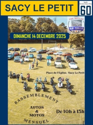 Sacy le petit Rendez-vous mensuel de voitures anciennes