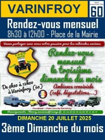 Rendez-vous mensuel de Varinfroy club C-A-R-O