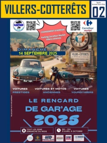 Le rencard de Gar'age Rendez-vous mensuel Villers-Cotterêts 